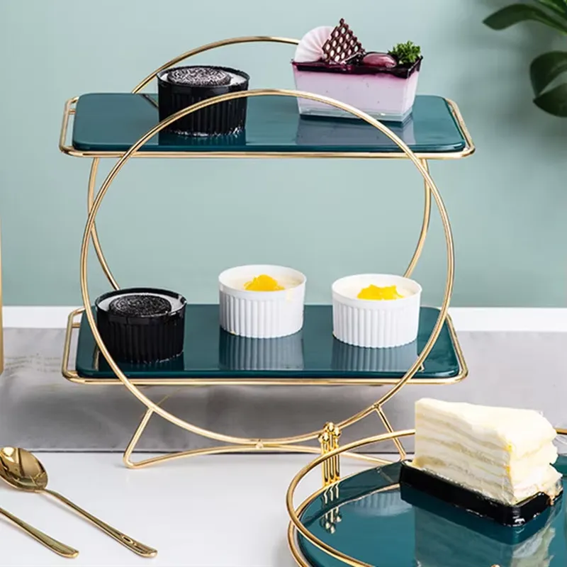 طقم حامل كيك فاخر ذهبي اللون م - مراجعة Display Risers Set وسعره