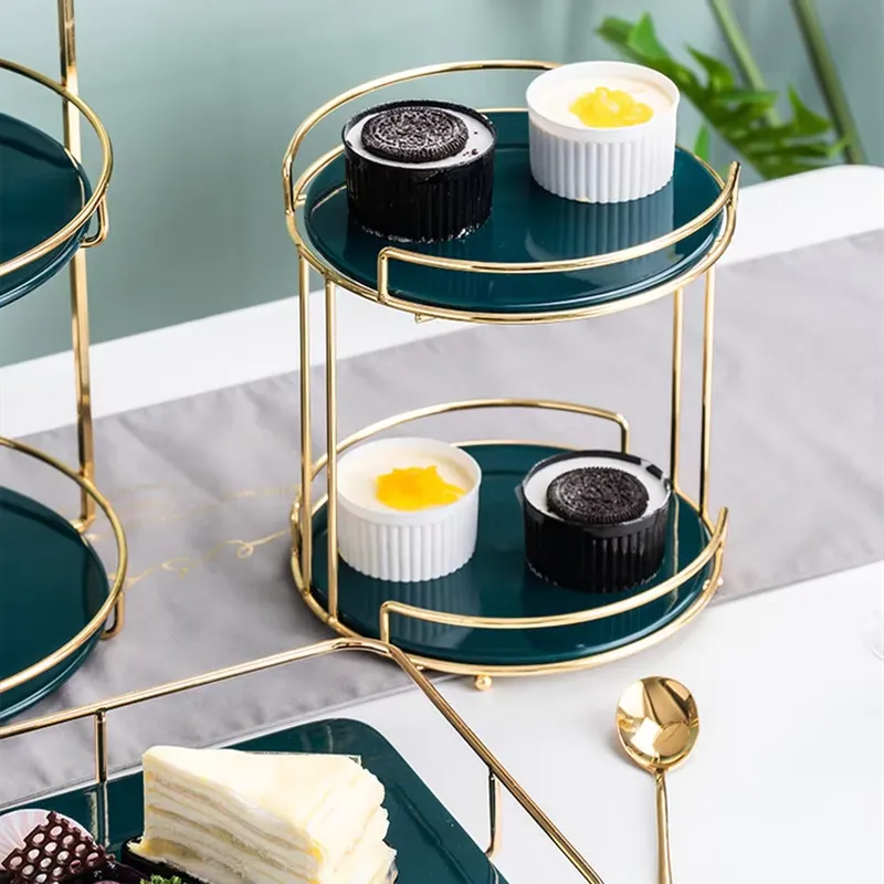 طقم حامل كيك فاخر ذهبي اللون م - مراجعة Display Risers Set وسعره