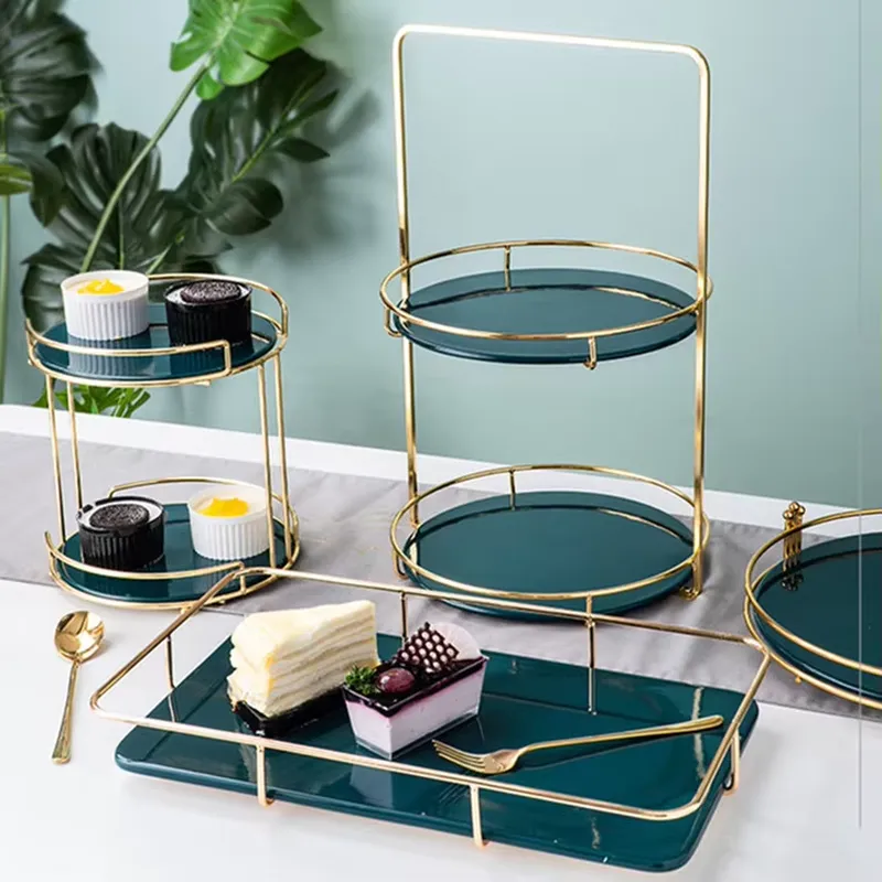 طقم حامل كيك فاخر ذهبي اللون م - مراجعة Display Risers Set وسعره