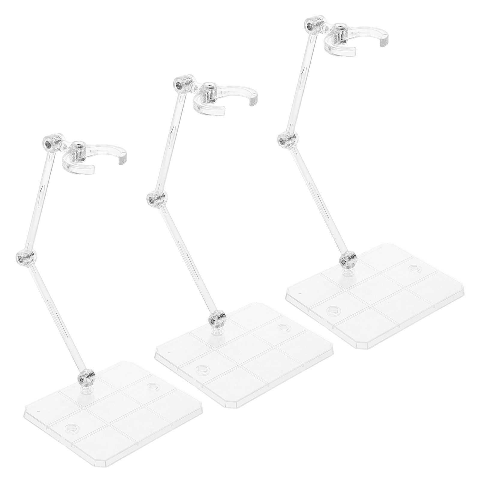 3 قطع من قواعد دعم الشفافة للش - مراجعة Action Figure Stand وسعره